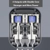 SB738 SB748 SB988 SB8088 SBLX228 Double Output 4 Output Rechargeable Silent Aquarium Air Pump - Image 4