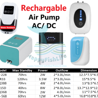 Super Silent SOBO A15D 388 368 AR33 AC DC Pump Rechargeable High Pressure Water Resistant Air Pump Arowana Gold Fish
