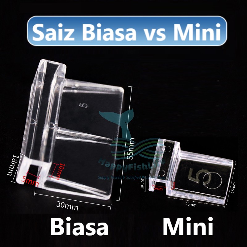 Fish Tank Divider Grid Board Tray Cover Holder Penutup Pemisah Boleh Dicantum Dipotong - Image 3