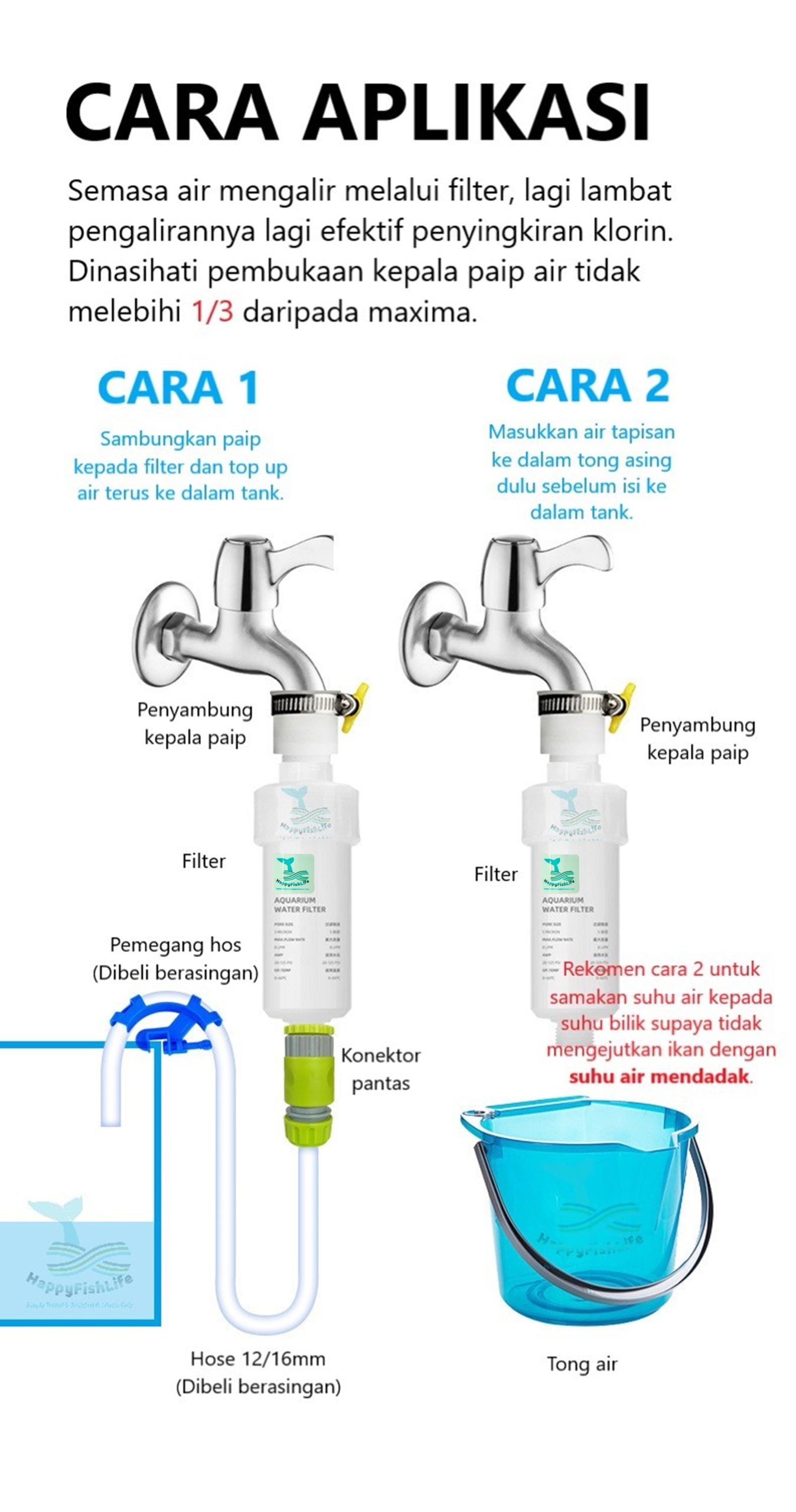 Anti Chlorine Aquarium water change filter chlorine remover filter water filter dirt bacteria filter safe for fish - Image 10