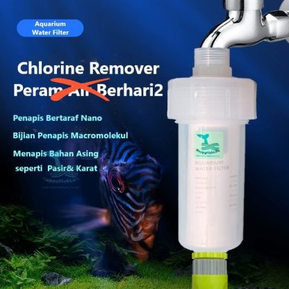 Anti Chlorine Aquarium water change filter chlorine remover filter water filter dirt bacteria filter safe for fish - Image 2