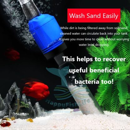 Aquarium Water Changer Suction Cleaning Pump Remove Refill Water Clean Sand Soil All-In-One 20W SunSunHXS03 - Image 2
