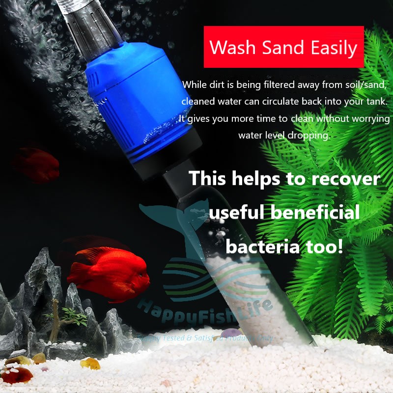 Aquarium Water Changer Suction Cleaning Pump Remove Refill Water Clean Sand Soil All-In-One 20W SunSunHXS03 - Image 2