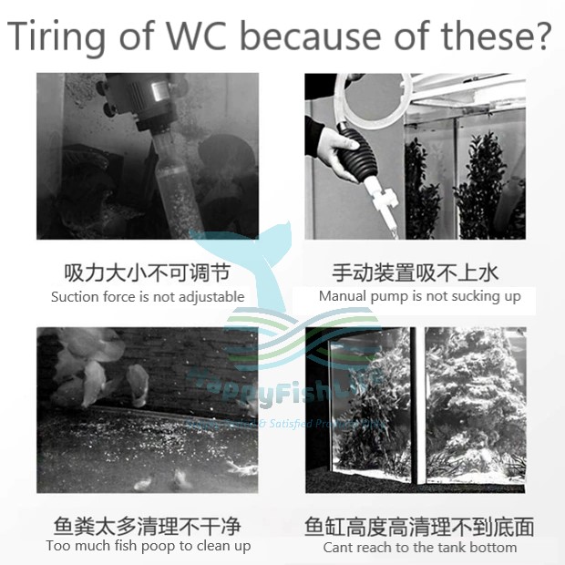 Aquarium Water Changer Suction Cleaning Pump Remove Refill Water Clean Sand Soil All-In-One 20W SunSunHXS03 - Image 6