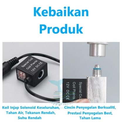 ZRDR CO2 Solenoid Valve Aquarium Eletronic Regulator Low Temperature Magnetic Valve for Fish Tank Aquascape