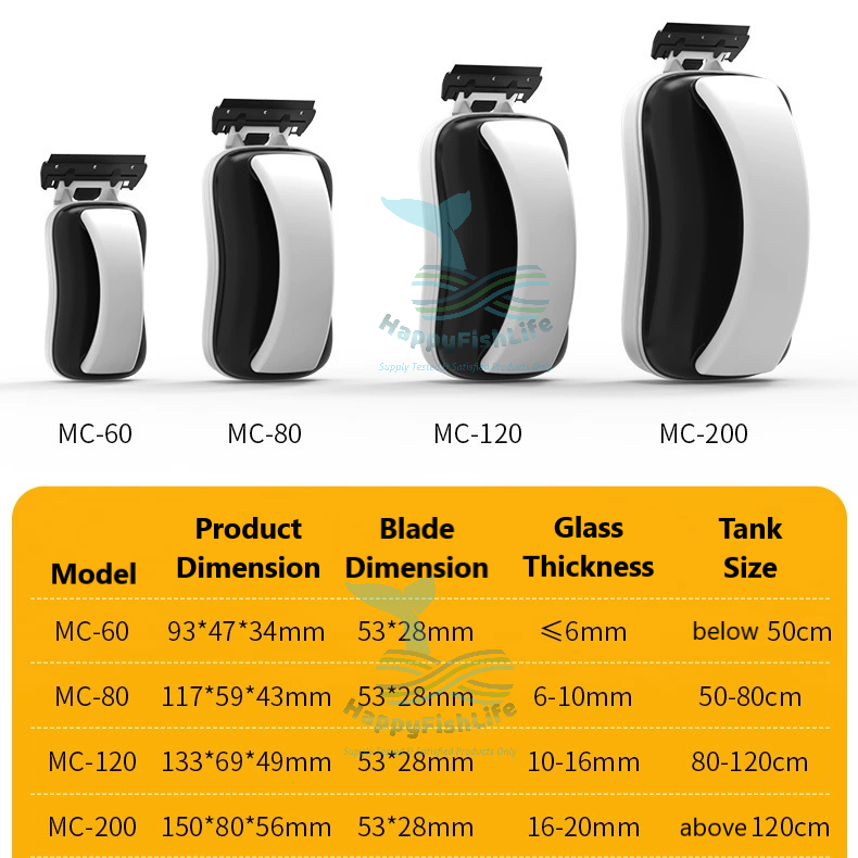 Sobo Floating Magnetic Aquarium Glass Cleaner Magnet Brush Scraper Clean Algae Scrub Scrapper - Image 5