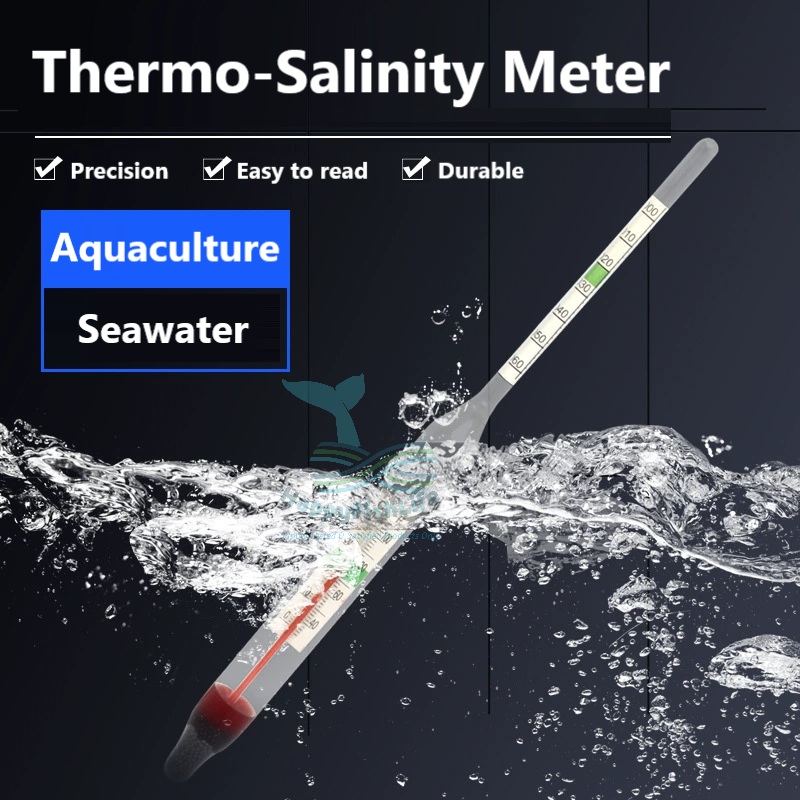Salinity Meter Thermometer 2-in-1 Water Salt Level Meter Aquarium Marine Water Saline Tester 盐度计 水族海水盐量密度测试 温度