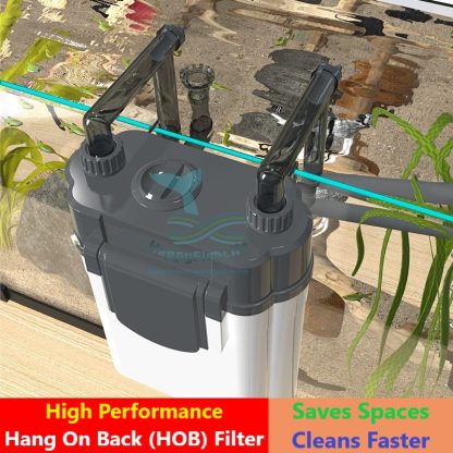 Silent Hang On Back HOB Filter SOBO SF350F / SF550F huge media space Lily pipe Skimmer 静音鱼缸过滤器 背挂式过滤器 Filter Akuarium - Image 5