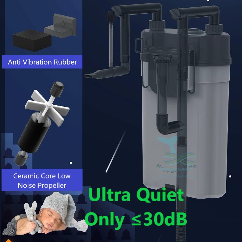 Silent Hang On Back HOB Filter SOBO SF350F / SF550F huge media space Lily pipe Skimmer 静音鱼缸过滤器 背挂式过滤器 Filter Akuarium - Image 4