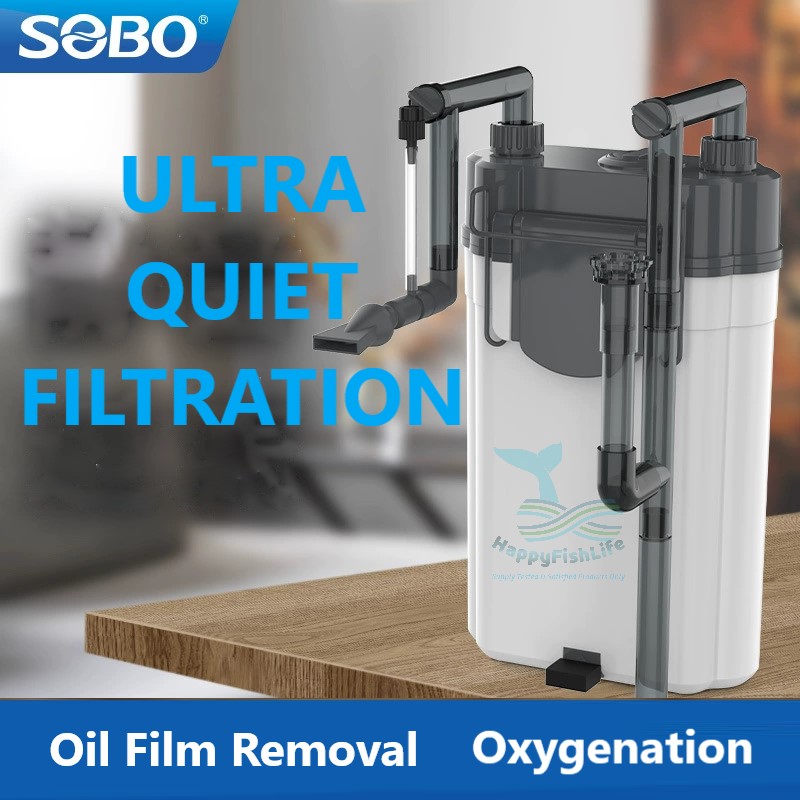 Silent Hang On Back HOB Filter SOBO SF350F / SF550F huge media space Lily pipe Skimmer 静音鱼缸过滤器 背挂式过滤器 Filter Akuarium - Image 2