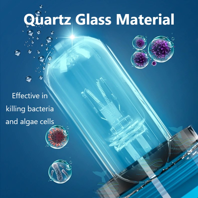 CHANING Aquarium Timer UV Light 5W Algae Remover Clear Water Light Pond Fish Tank Aquarium Submersible HappyFishLife - Image 7