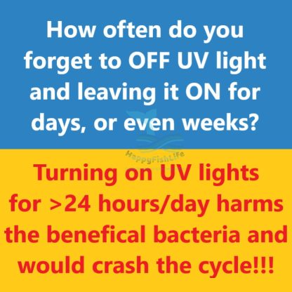 CHANING Aquarium Timer UV Light 5W Algae Remover Clear Water Light Pond Fish Tank Aquarium Submersible HappyFishLife - Image 9