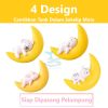 Floating Aquarium Decoration Moon with Bear Cat Rabbit Dog Hiasan Terapung Dekorasi Tank Bulan dengan Beruang Kucing - Image 3