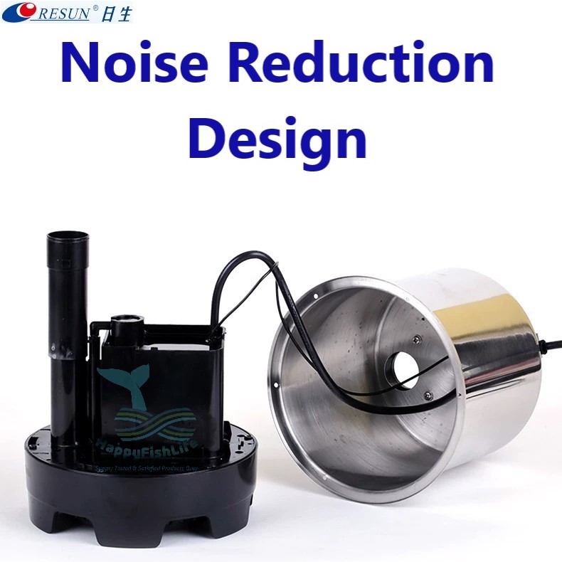 Resun Submersible Pump Stainless Steel Energy Saving Powerful Durable Pam Tenggelam Keluli Anti Karat Tahan Lasak Jimat Letrik Kuasa Kuat Penguin 2400 3200 4500 8500 Fish Pond Aquarium230W 8500L outdoor Koi Fish Pond HappyFishLife - Image 5