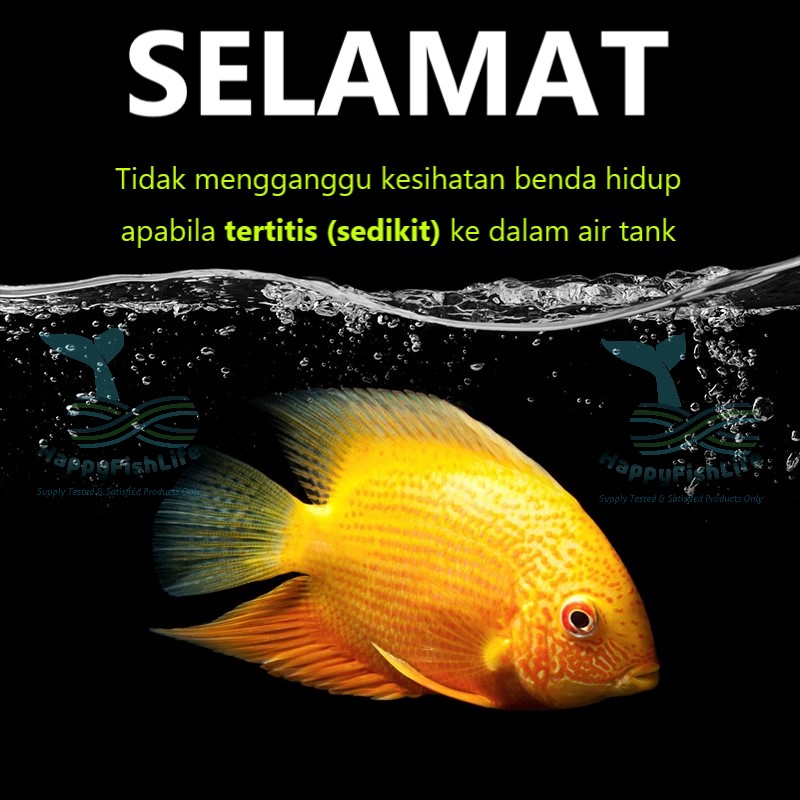 Aquarium Glass Stain Mineral Deposite Cleaner Watermark Removal Pembersih Jamur Kaca Tank 150ml non toxic HappyFishLife - Image 7