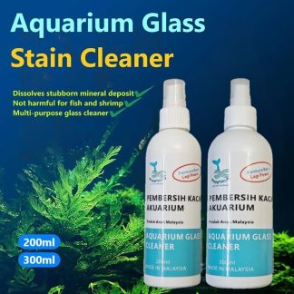 Aquarium Glass Stain Mineral Deposite Cleaner Watermark Removal Pembersih Jamur Kaca Tank 150ml non toxic HappyFishLife