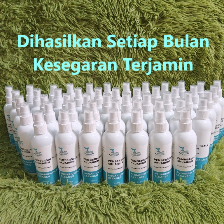 Aquarium Glass Stain Mineral Deposite Cleaner Watermark Removal Pembersih Jamur Kaca Tank 150ml non toxic HappyFishLife - Image 10