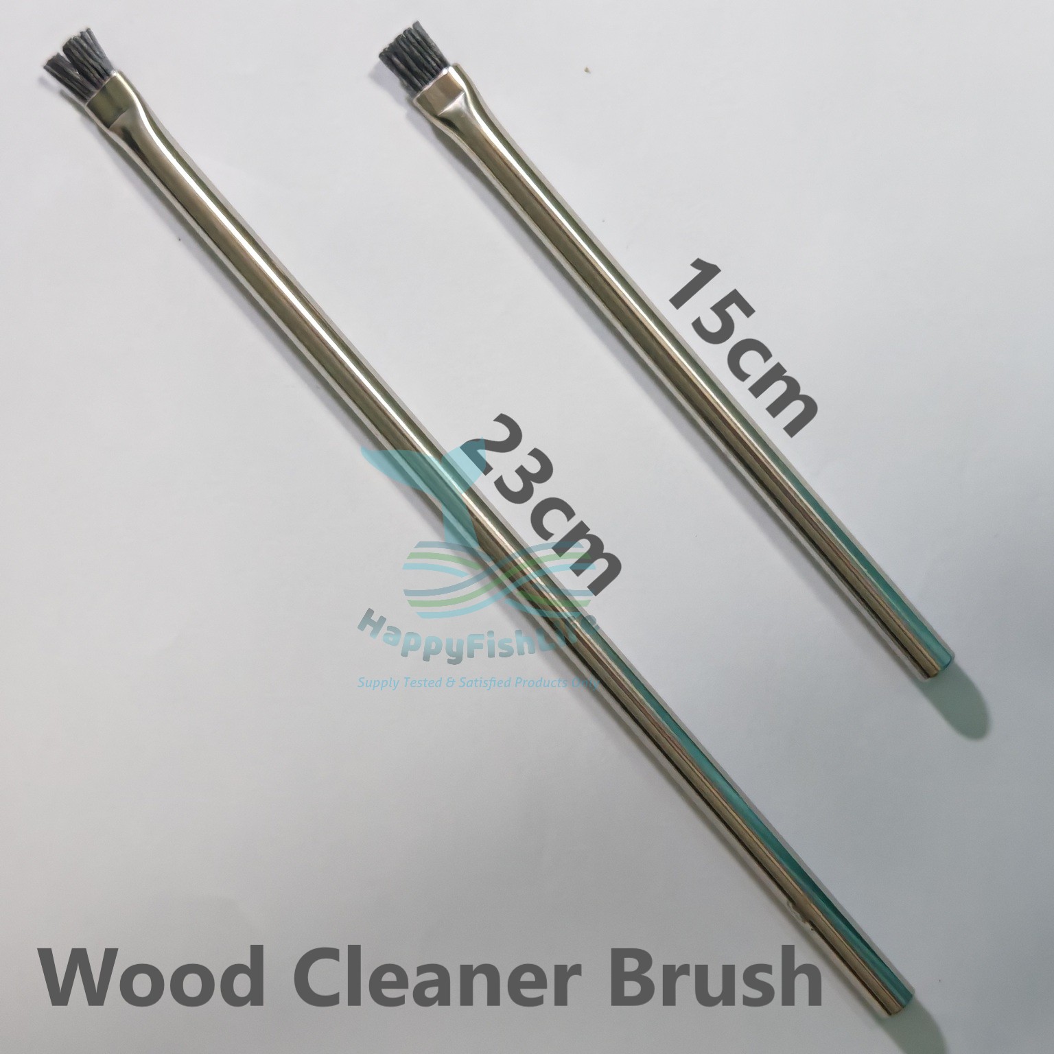 Stainless Steel Algae Removal Brush for Professional Aquascaper Planted Tank Pembersih Berus Alga Keluli Tahan Karat HappyFishLife - Image 10