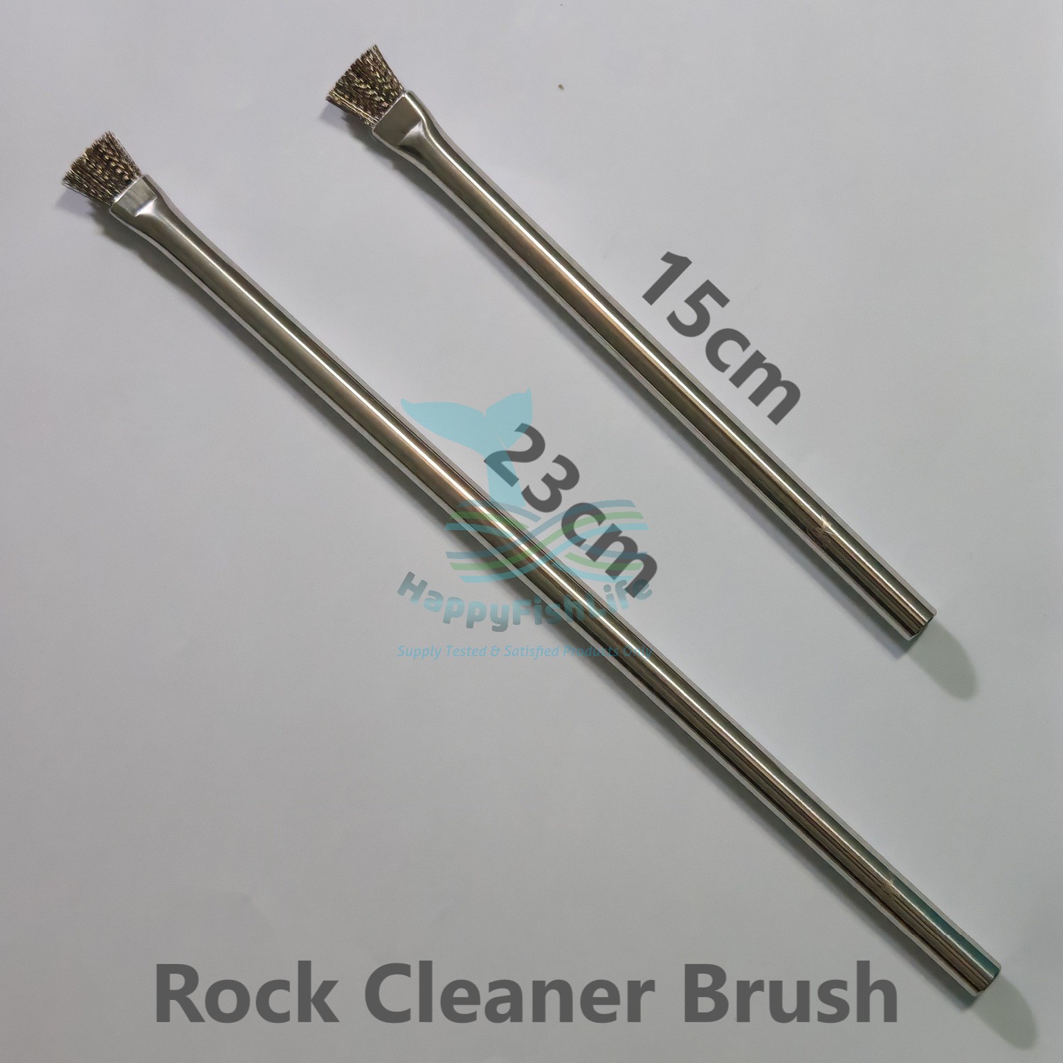 Stainless Steel Algae Removal Brush for Professional Aquascaper Planted Tank Pembersih Berus Alga Keluli Tahan Karat HappyFishLife - Image 9