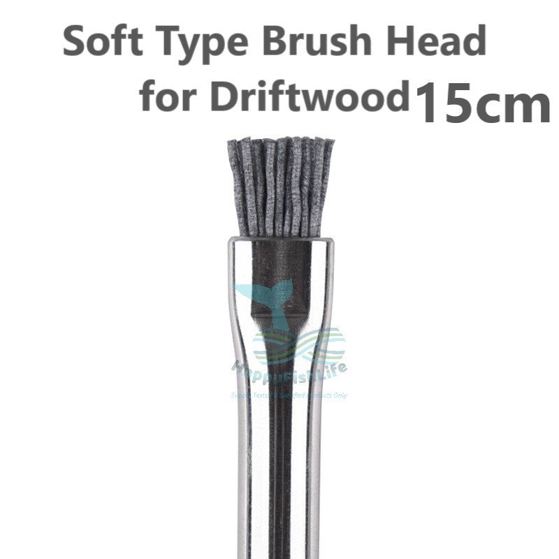 Stainless Steel Algae Removal Brush for Professional Aquascaper Planted Tank Pembersih Berus Alga Keluli Tahan Karat HappyFishLife - Image 7