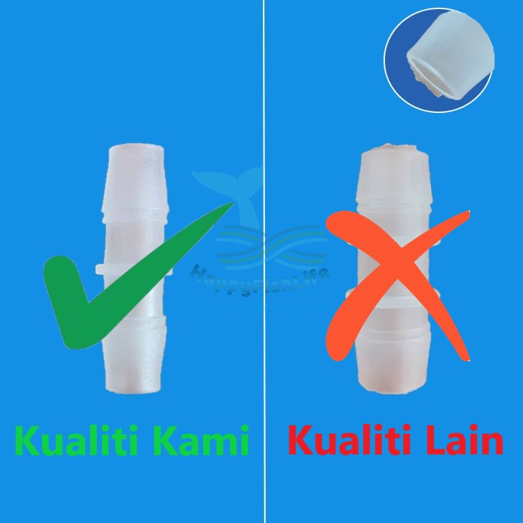 HappyFishLife Plastic Tube Hose Connector Diameter Reducer Penyambung Tiub Penukar Diameter - Image 2