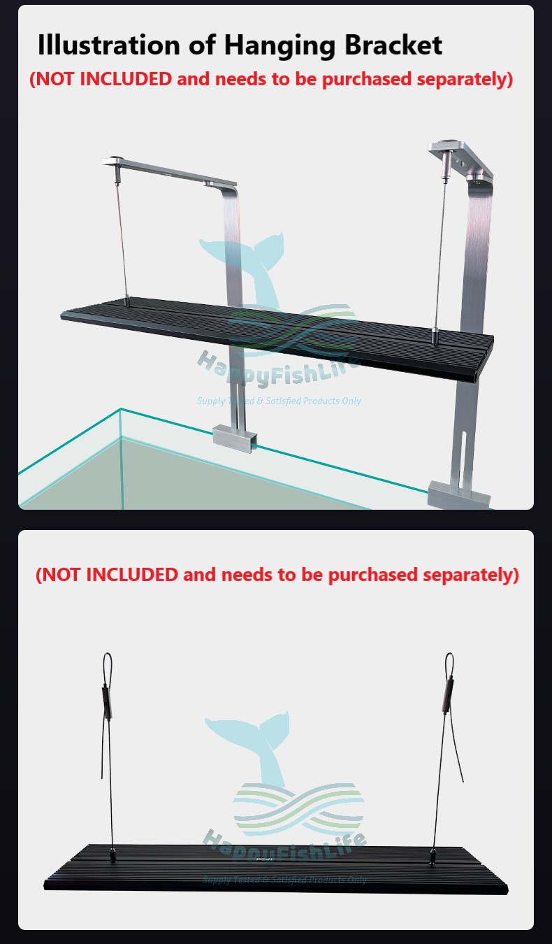 New Povi High Penetration Professional Full Spectrum Aquascape Aquarium WRGB LED Light HappyFishLife - Image 13