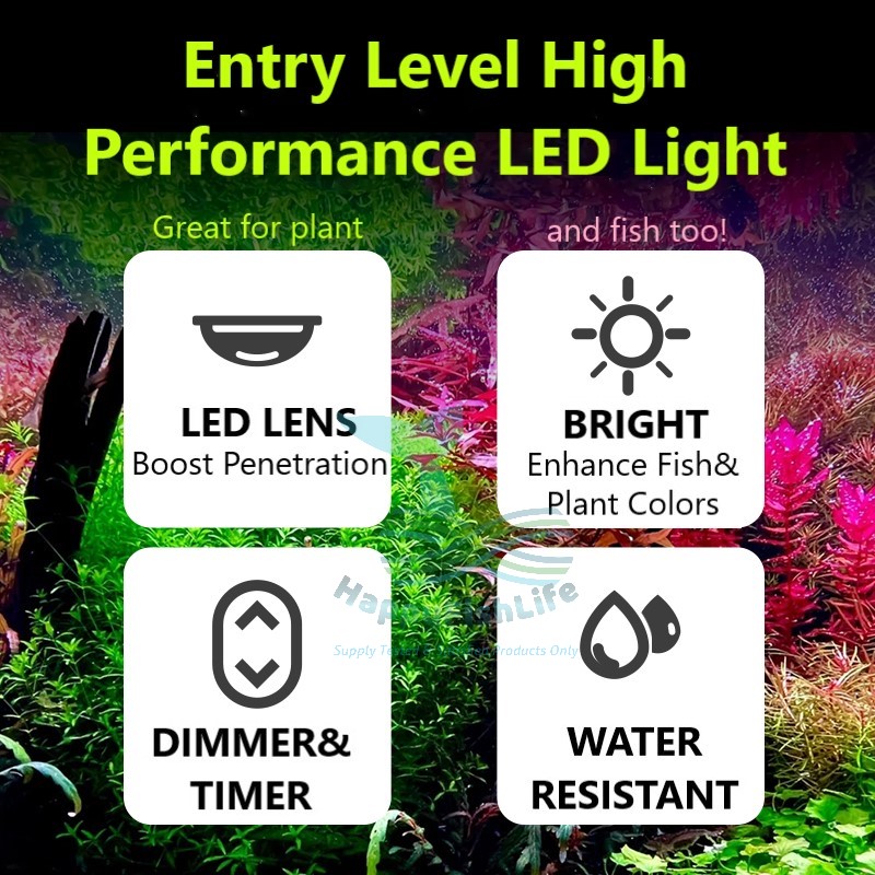 New Povi High Penetration Professional Full Spectrum Aquascape Aquarium WRGB LED Light HappyFishLife - Image 8