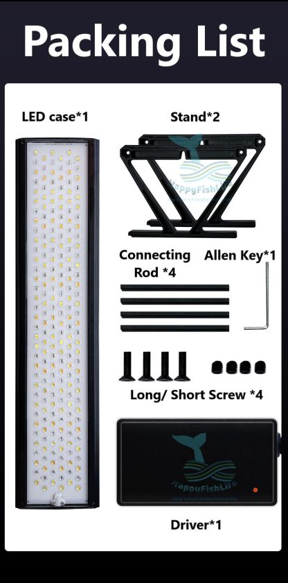 New Povi High Penetration Professional Full Spectrum Aquascape Aquarium WRGB LED Light HappyFishLife - Image 16