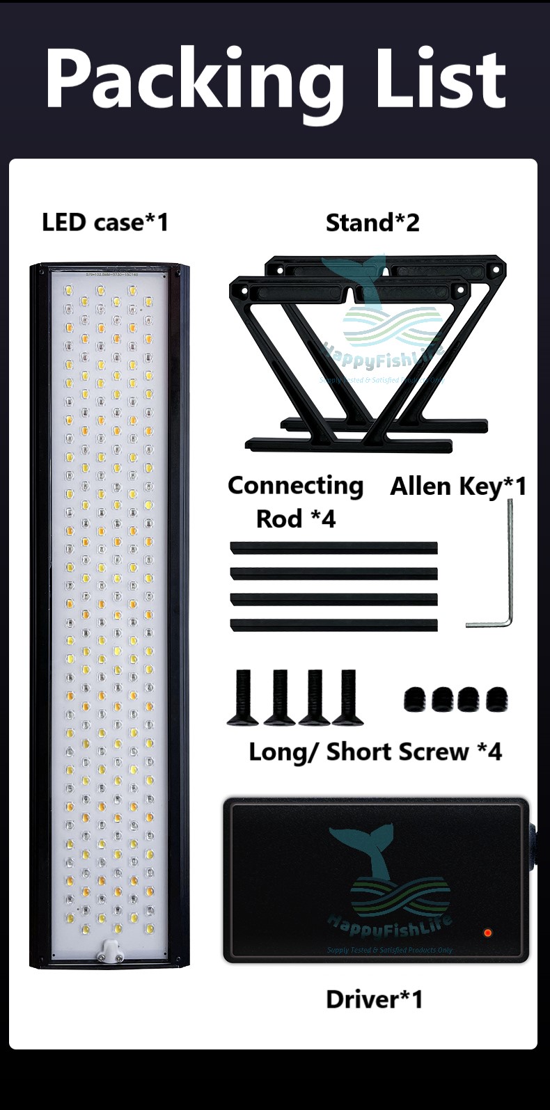 New Povi High Penetration Professional Full Spectrum Aquascape Aquarium WRGB LED Light HappyFishLife - Image 16