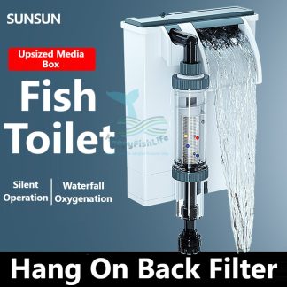 SunSun Hang On Back Water Fall Aquarium Filter Fish Toilet Fish Poop Segregation Pengasingan Najis