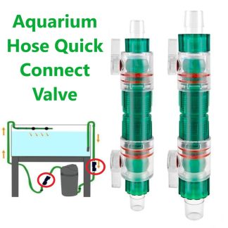 HappyFishLife Aquarium Water Flow Control Valve Filter Hose Connector 12/16mm