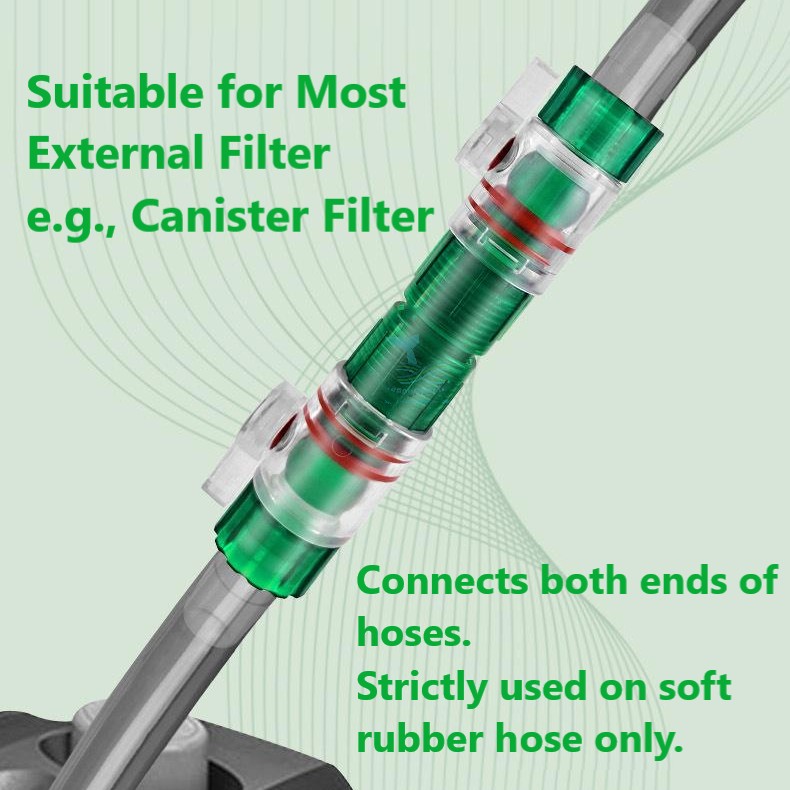 HappyFishLife Aquarium Water Flow Control Valve Filter Hose Connector 12/16mm - Image 3