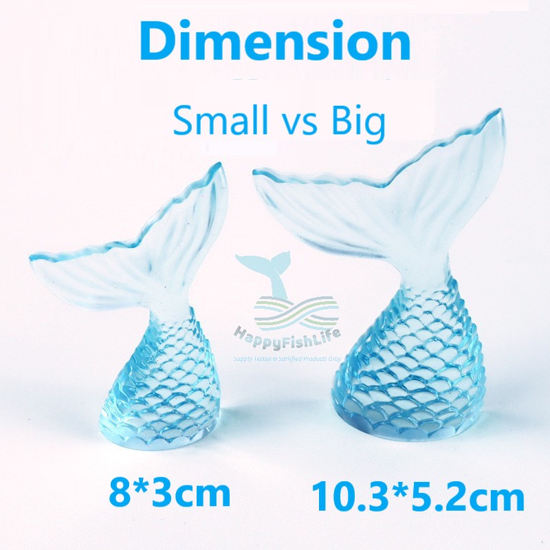 HappyFishLife Aquarium Decoration Fish Mermaid Tail Figure Hiasan Akuarium Ekor Ikan Duyung - Image 2